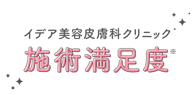 イデア美容皮膚科クリニック 施術満足度