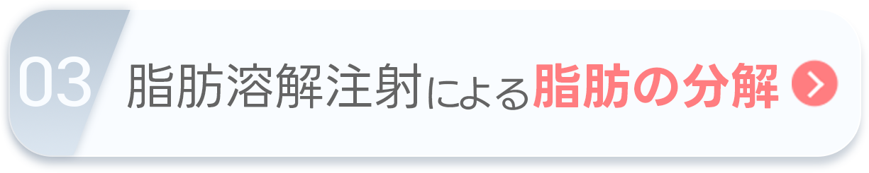 脂肪溶解注射による脂肪の分解