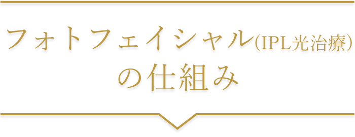 フォトフェイシャル(IPL光治療)の仕組み