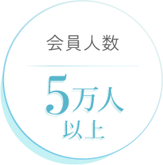 会員人数　5万人以上